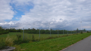 windmills in the distance