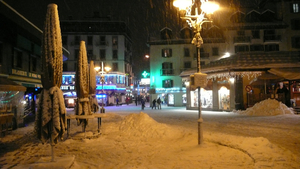 Chamonix at night